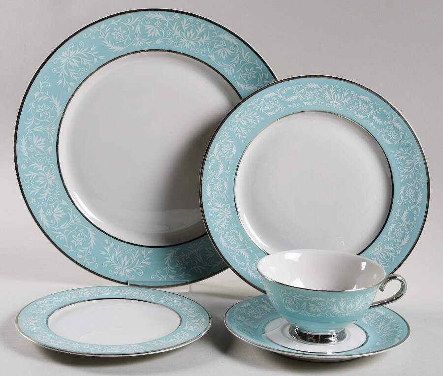 Florentine Turquoise 5 Piece Place Setting by Royal Jackson-1