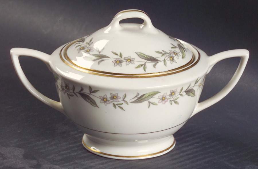 Gardenia Sugar Bowl & Lid by Royal Jackson-1