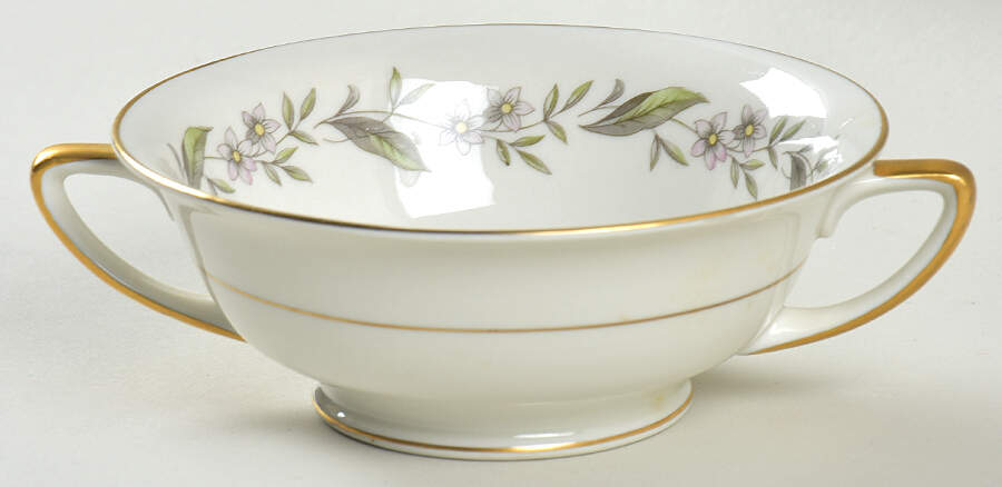 Gardenia Footed Cream Soup Bowl by Royal Jackson-1