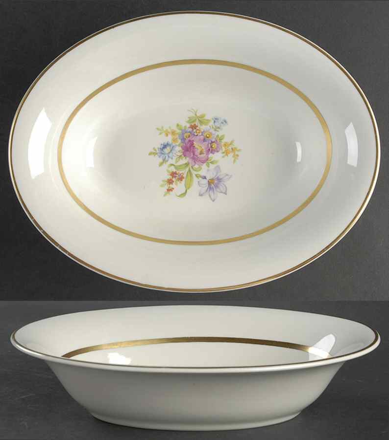 Gloria 9" Oval Vegetable Bowl by Royal Jackson-1
