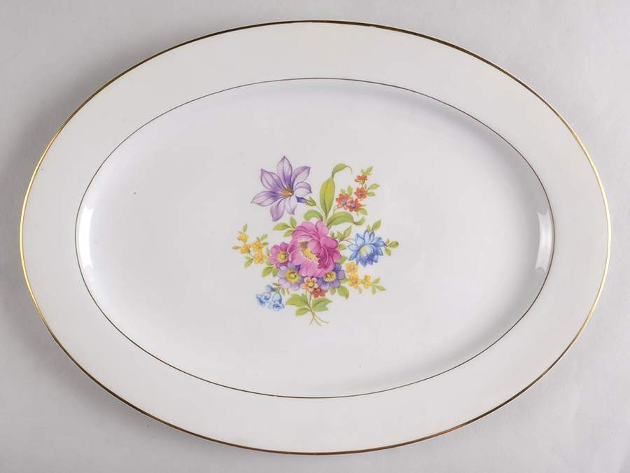 Gloria 15" Oval Serving Platter by Royal Jackson-1