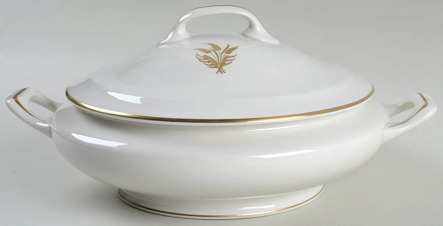 Golden Wheat Round Covered Vegetable by Royal Jackson-1