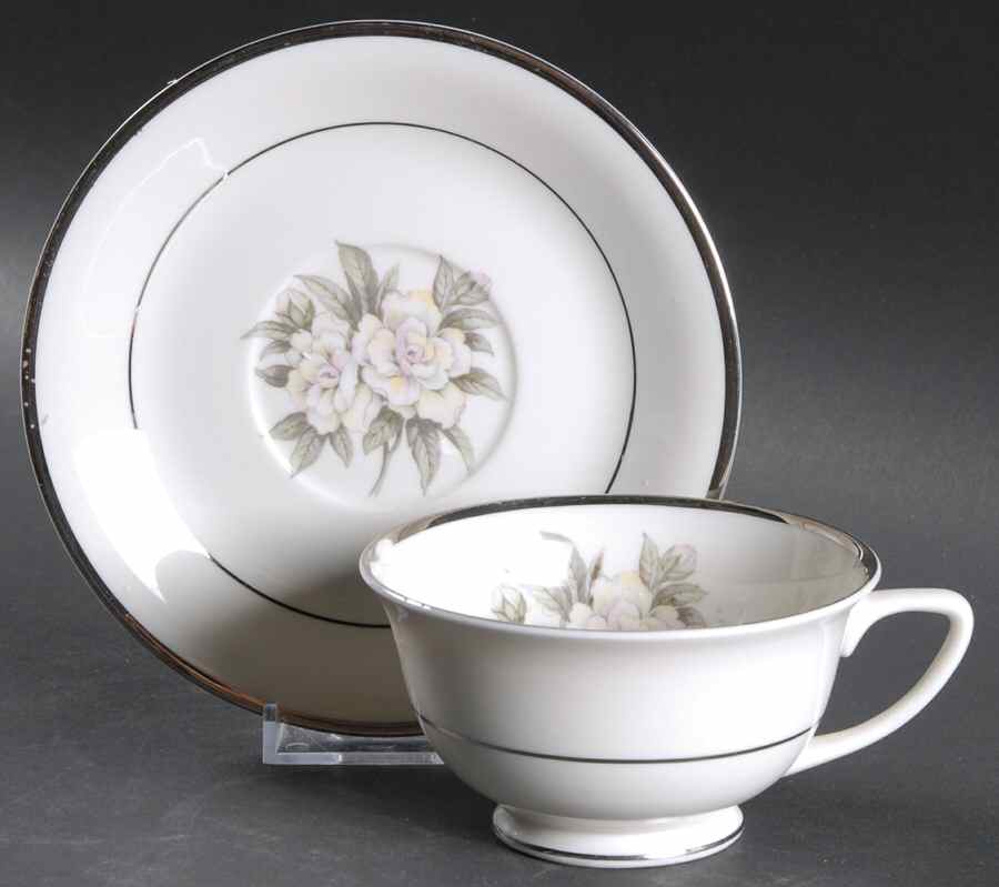 Heirloom Footed Cup & Saucer Set by Royal Jackson-1