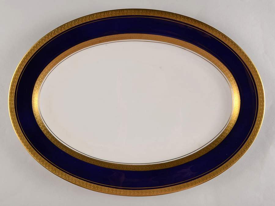 Imperial Cobalt 15" Oval Serving Platter by Royal Jackson-1