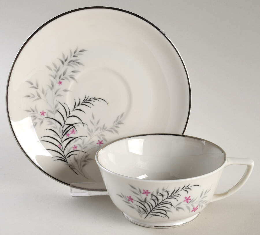Jeannine Footed Cup & Saucer Set by Royal Jackson-1