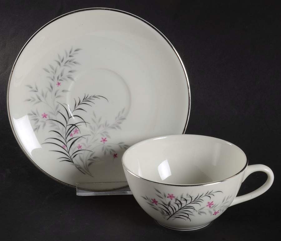 Jeannine Flat Cup & Saucer Set by Royal Jackson-1