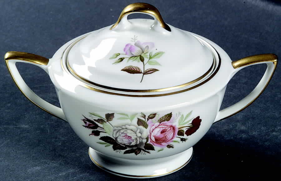 Lady Lee (Gold Trim) Sugar Bowl & Lid by Royal Jackson-1