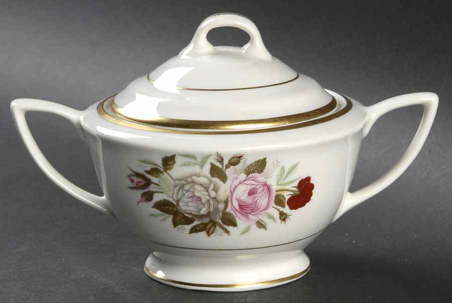Lady Lee (Gold Trim) Sugar Bowl & Lid by Royal Jackson-1