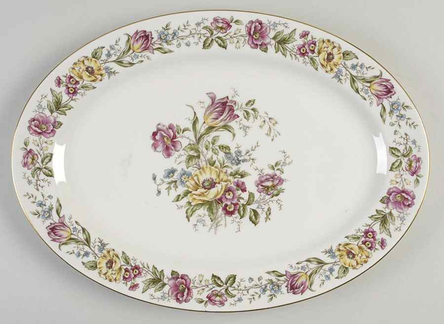 Lady Mayfair 15" Oval Serving Platter by Royal Jackson-1