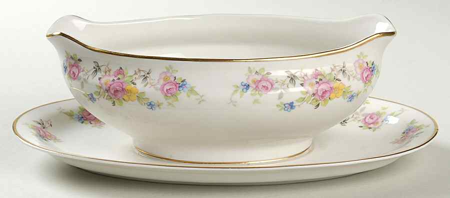 Linda Gravy Boat with Attached Underplate by Royal Jackson-1