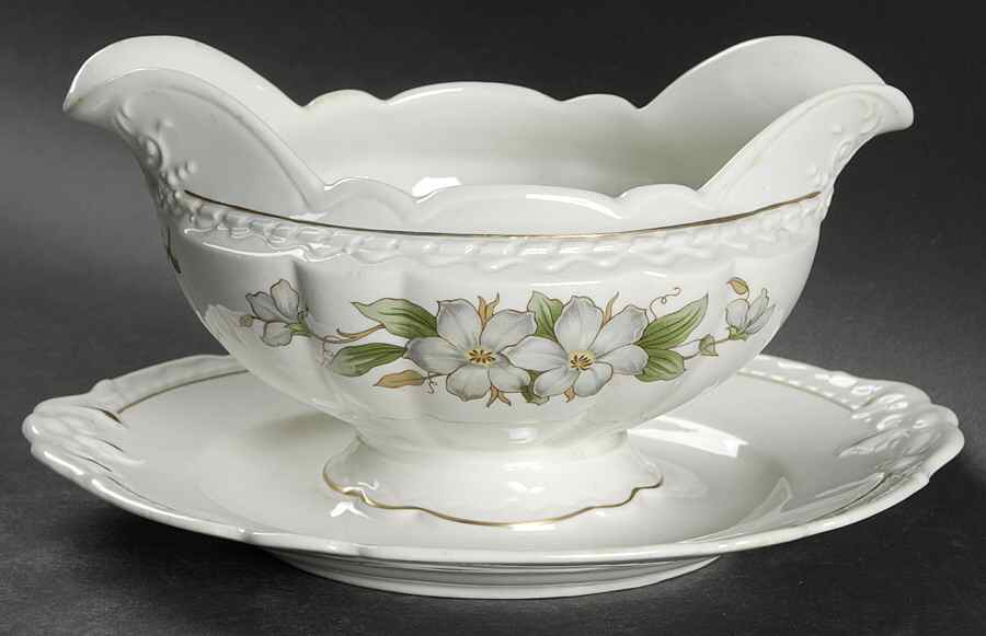 Lord Arlington Gravy Boat with Attached Underplate by Royal Jackson-1