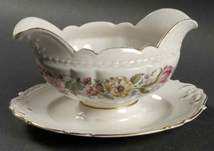 Lord Mayfair Gravy Boat with Attached Underplate by Royal Jackson-1