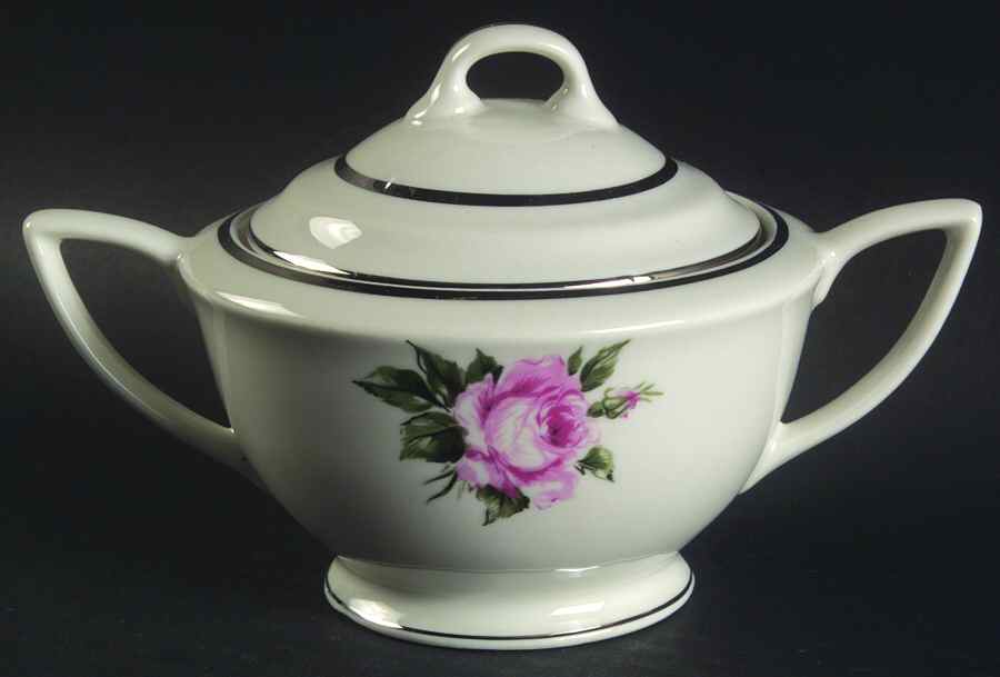 Margaret Rose Sugar Bowl & Lid by Royal Jackson-1