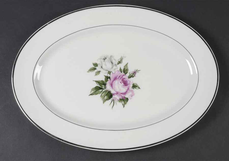 Margaret Rose 13" Oval Serving Platter by Royal Jackson-1