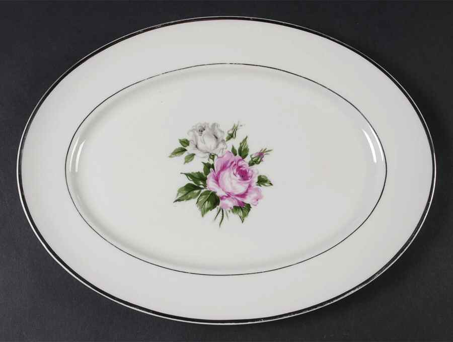 Margaret Rose 11" Oval Serving Platter by Royal Jackson-1
