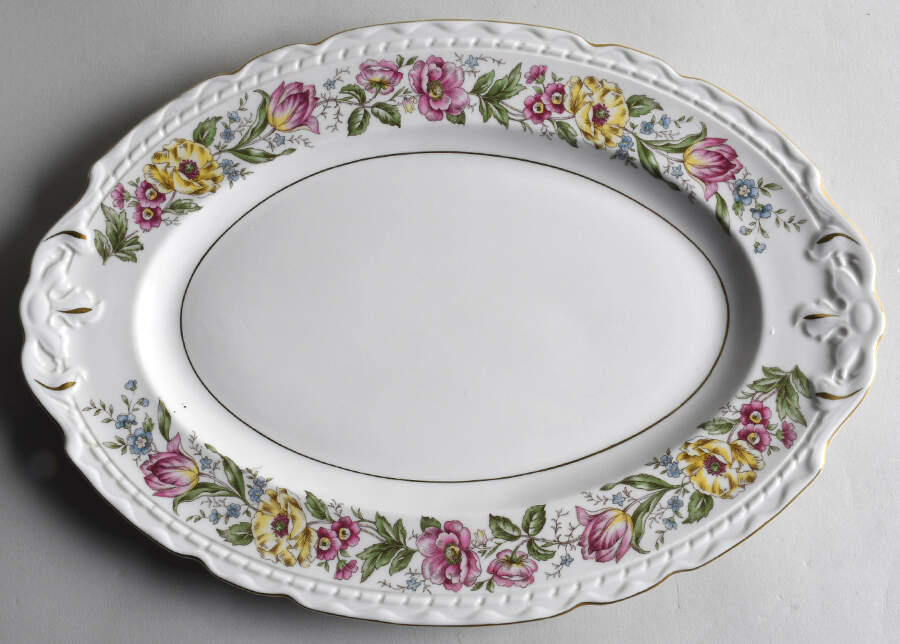 Maysong 13" Oval Serving Platter by Royal Jackson-1