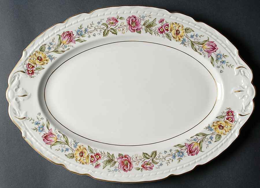 Maysong 15" Oval Serving Platter by Royal Jackson-1