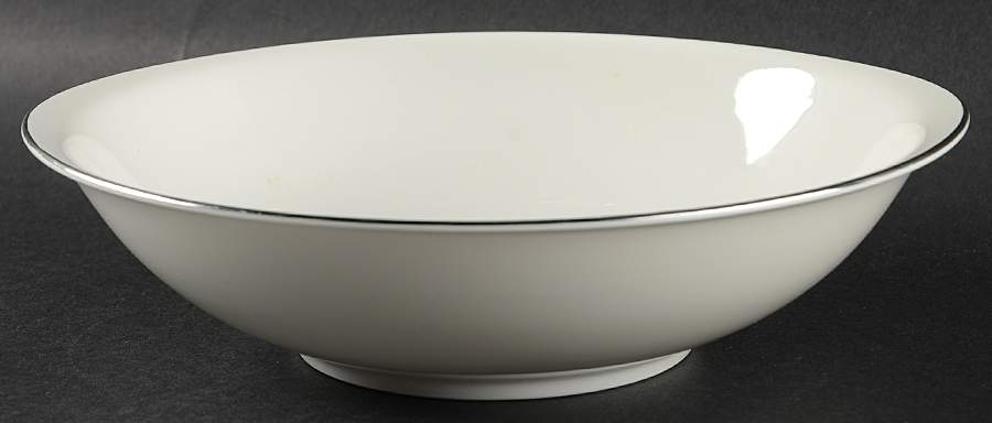 Moderne (Platinum Trim) 9" Round Vegetable Bowl by Royal Jackson-1