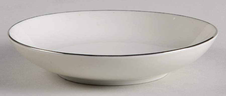 Moderne (Platinum Trim) Fruit/Dessert (Sauce) Bowl by Royal Jackson-1