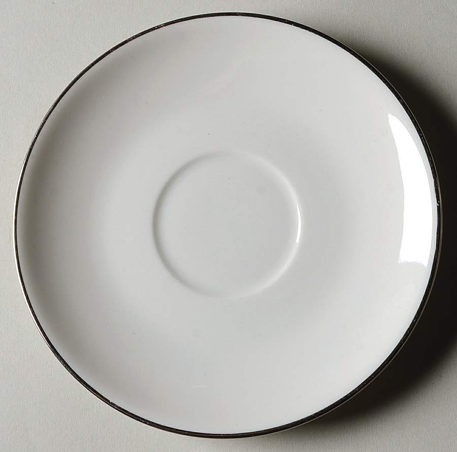Moderne (Platinum Trim) Saucer by Royal Jackson-1