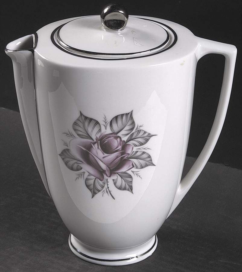 Normandy Rose Coffee Pot & Lid by Royal Jackson-1