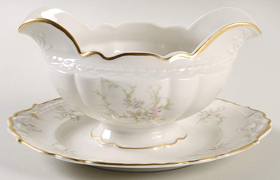 Priscilla Gravy Boat with Attached Underplate by Royal Jackson-1