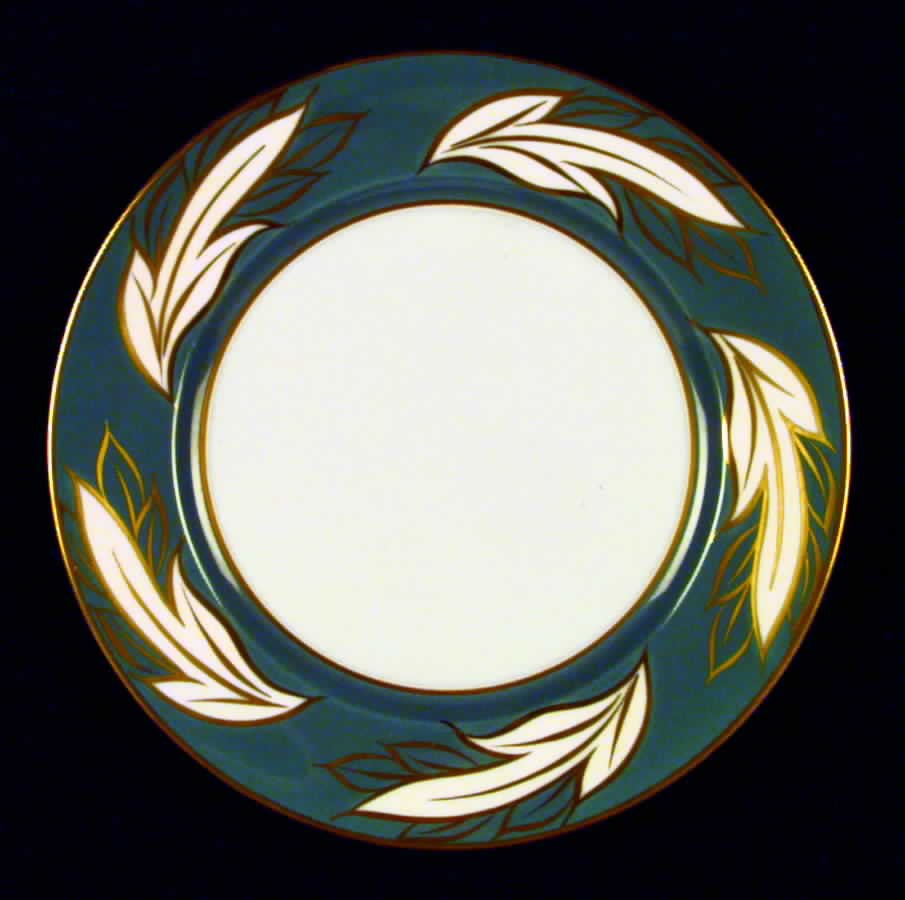 Queen Anne Teal Salad Plate by Royal Jackson-1