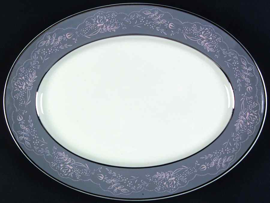 Queens Lace 11" Oval Serving Platter by Royal Jackson-1
