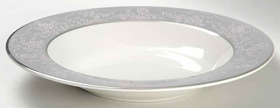 Queens Lace Rim Soup Bowl by Royal Jackson-1