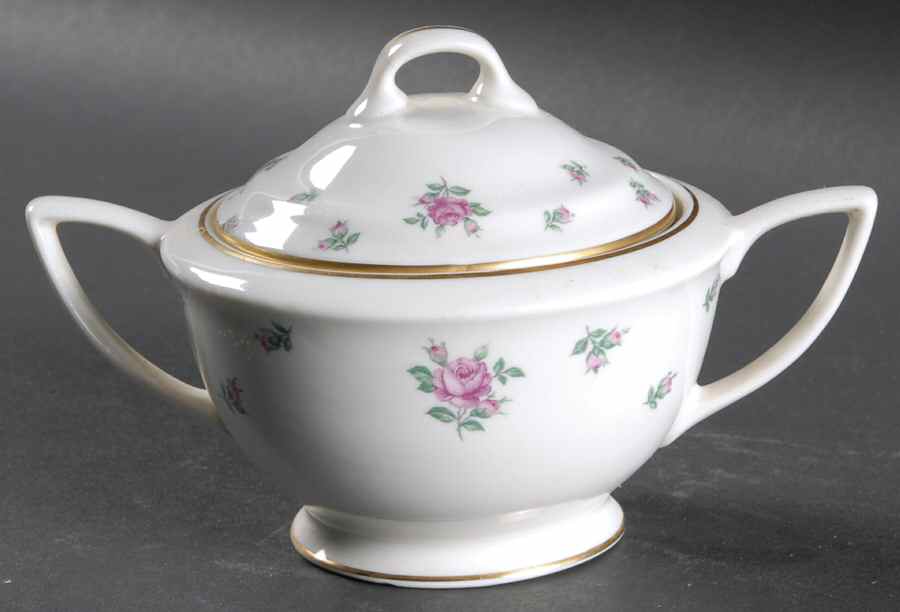 Rambler Rose Sugar Bowl & Lid by Royal Jackson-1