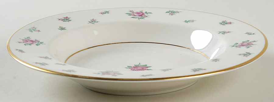 Rambler Rose Rim Soup Bowl by Royal Jackson-1