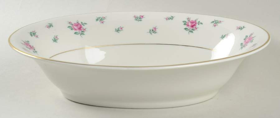 Rambler Rose 9" Oval Vegetable Bowl by Royal Jackson-1