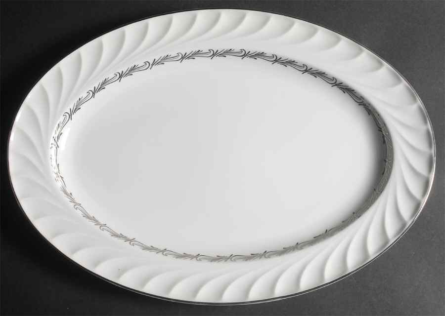 Reverie 16" Oval Serving Platter by Royal Jackson-1