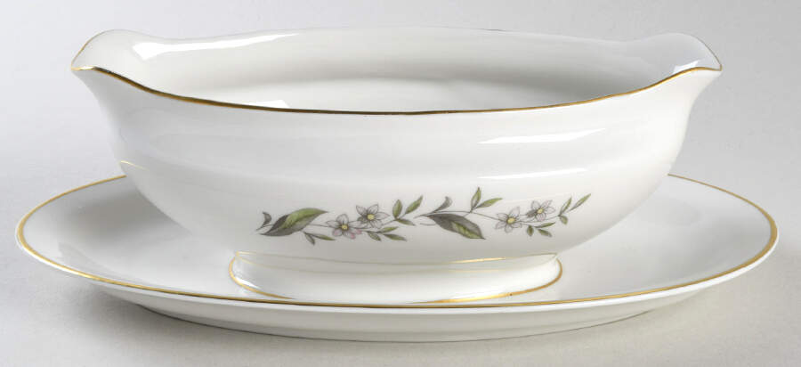 ROJ11 Gravy Boat with Attached Underplate by Royal Jackson-1