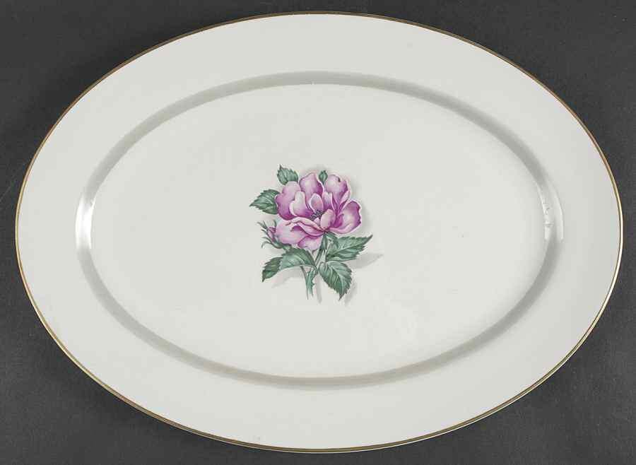 ROJ17 15" Oval Serving Platter by Royal Jackson-1