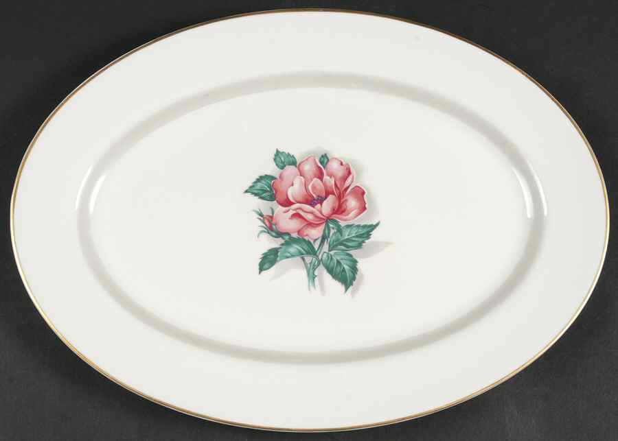 ROJ17 13" Oval Serving Platter by Royal Jackson-1