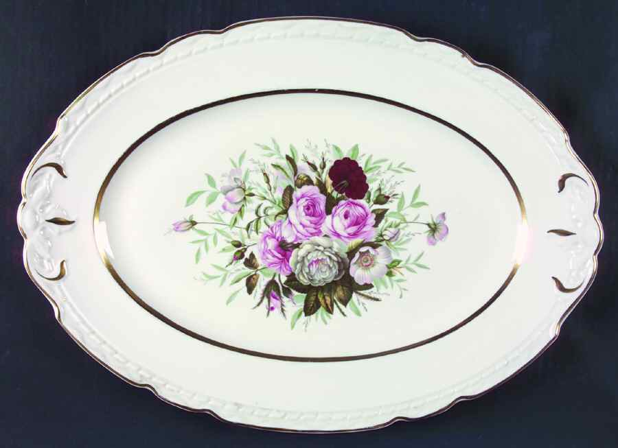 ROJ22 15" Oval Serving Platter by Royal Jackson-1
