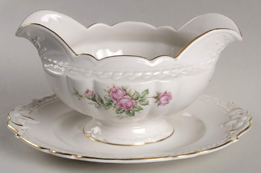 ROJ25 Gravy Boat with Attached Underplate by Royal Jackson-1