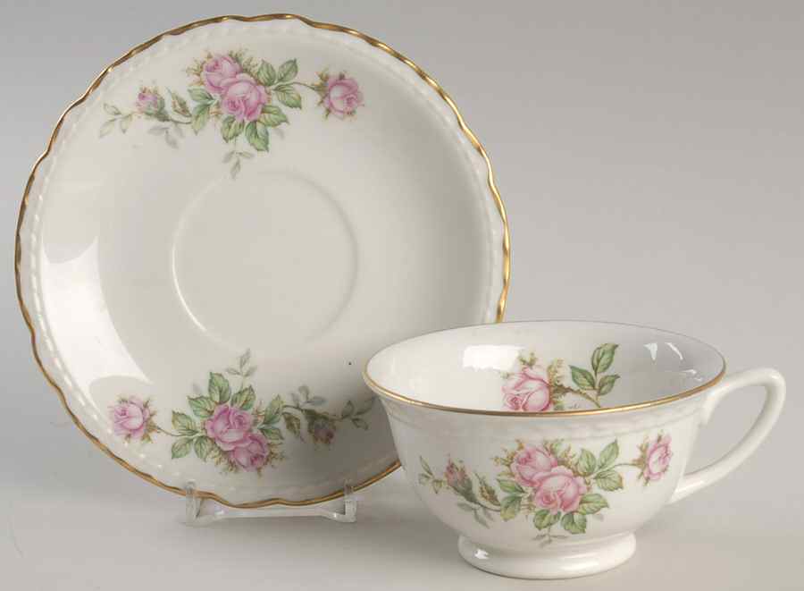 ROJ25 Footed Cup & Saucer Set by Royal Jackson-1