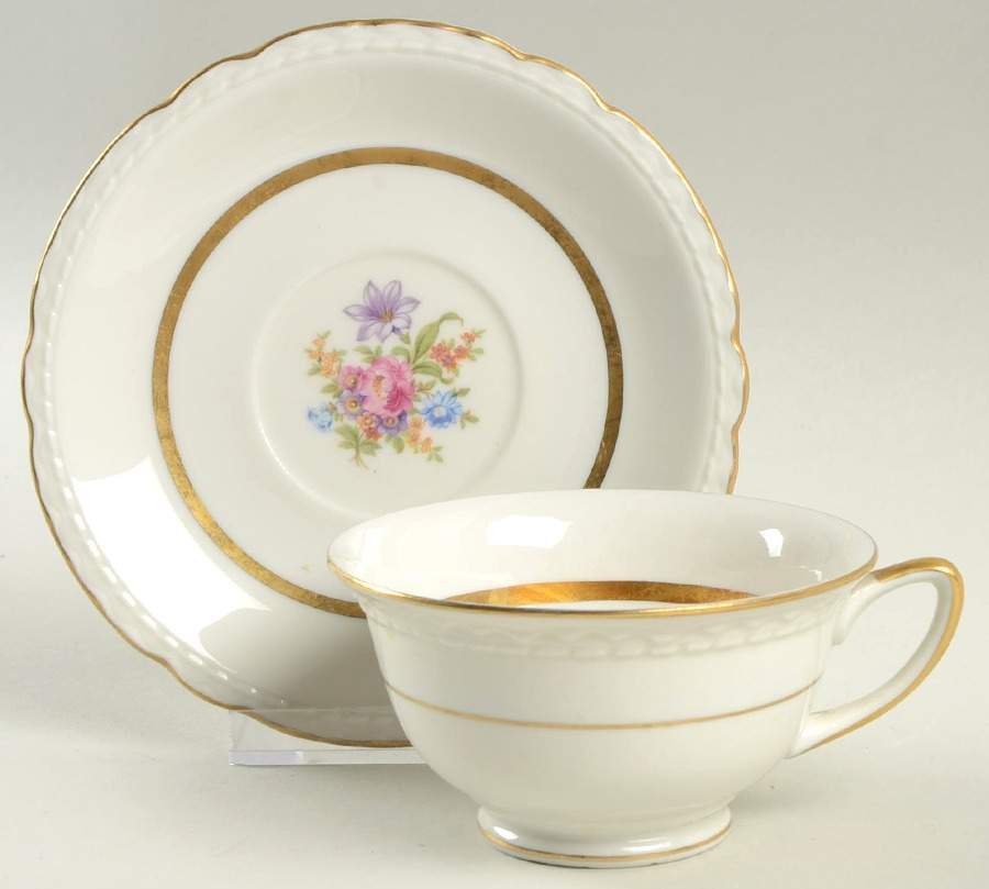 ROJ27 Footed Cup & Saucer Set by Royal Jackson-1