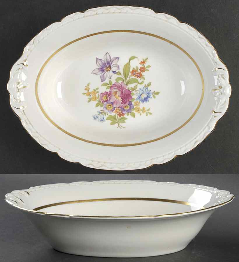 ROJ27 10" Oval Vegetable Bowl by Royal Jackson-1