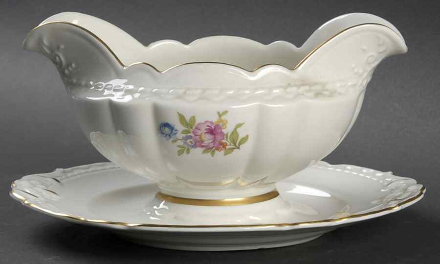 ROJ27 Gravy Boat with Attached Underplate by Royal Jackson-1