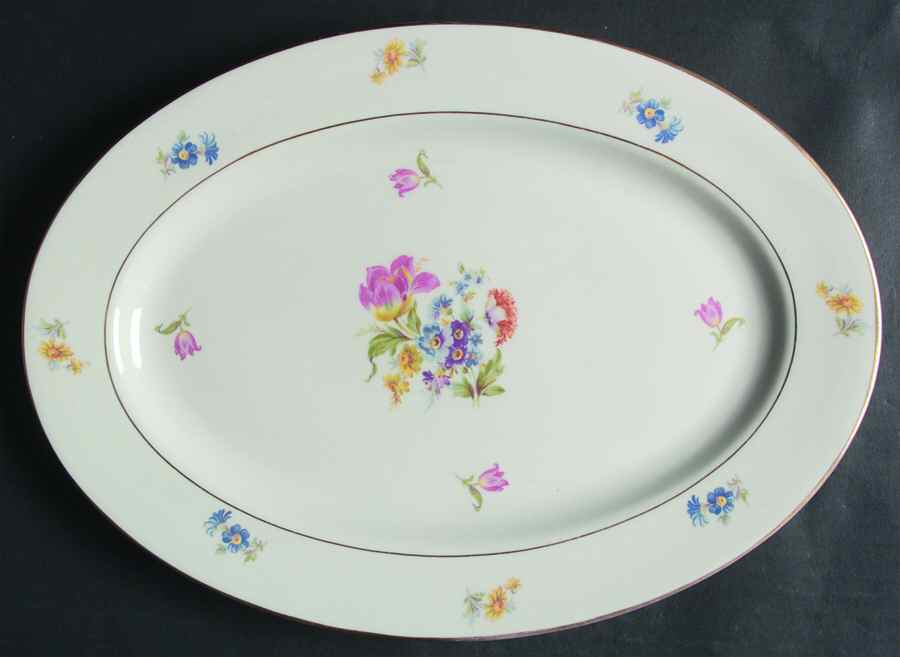 ROJ32 13" Oval Serving Platter by Royal Jackson-1