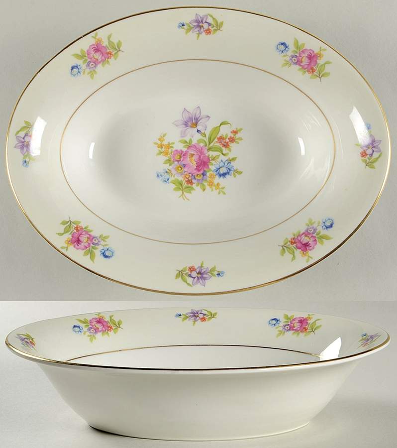 ROJ32 10" Oval Vegetable Bowl by Royal Jackson-1