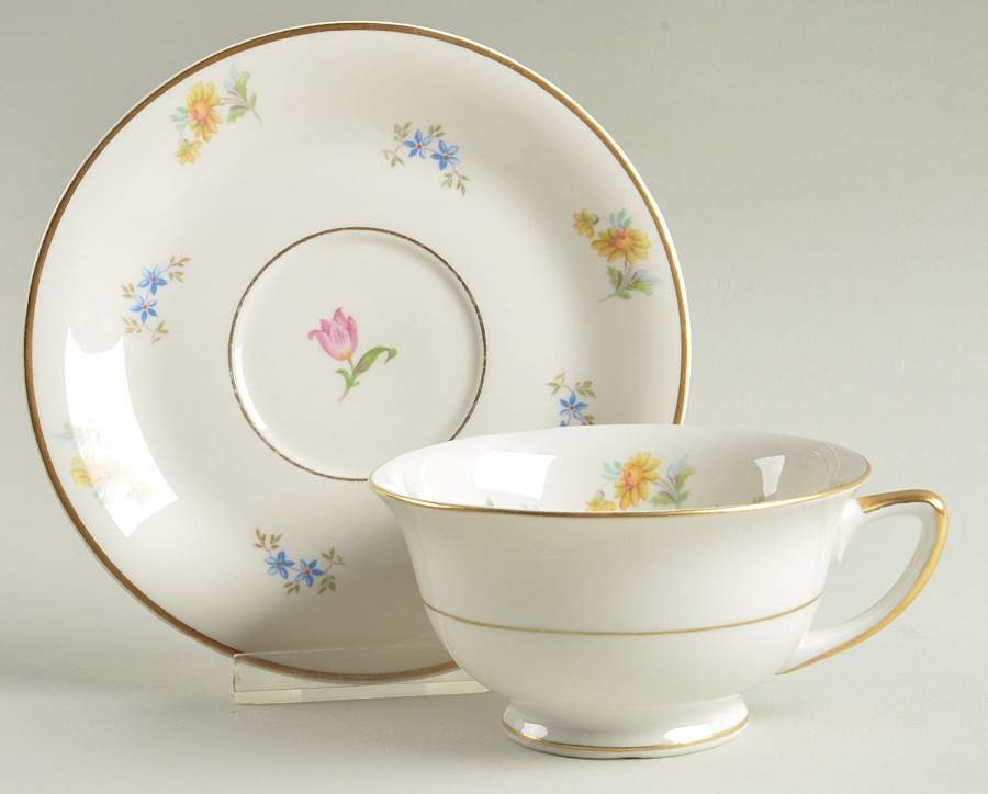 ROJ32 Footed Cup & Saucer Set by Royal Jackson-1