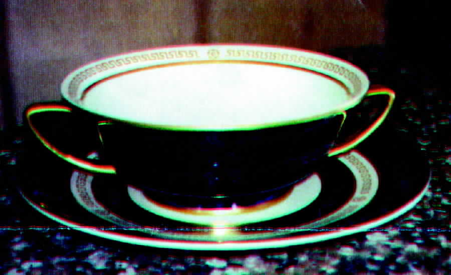 ROJ38 Footed Cream Soup Bowl & Saucer Set by Royal Jackson-1