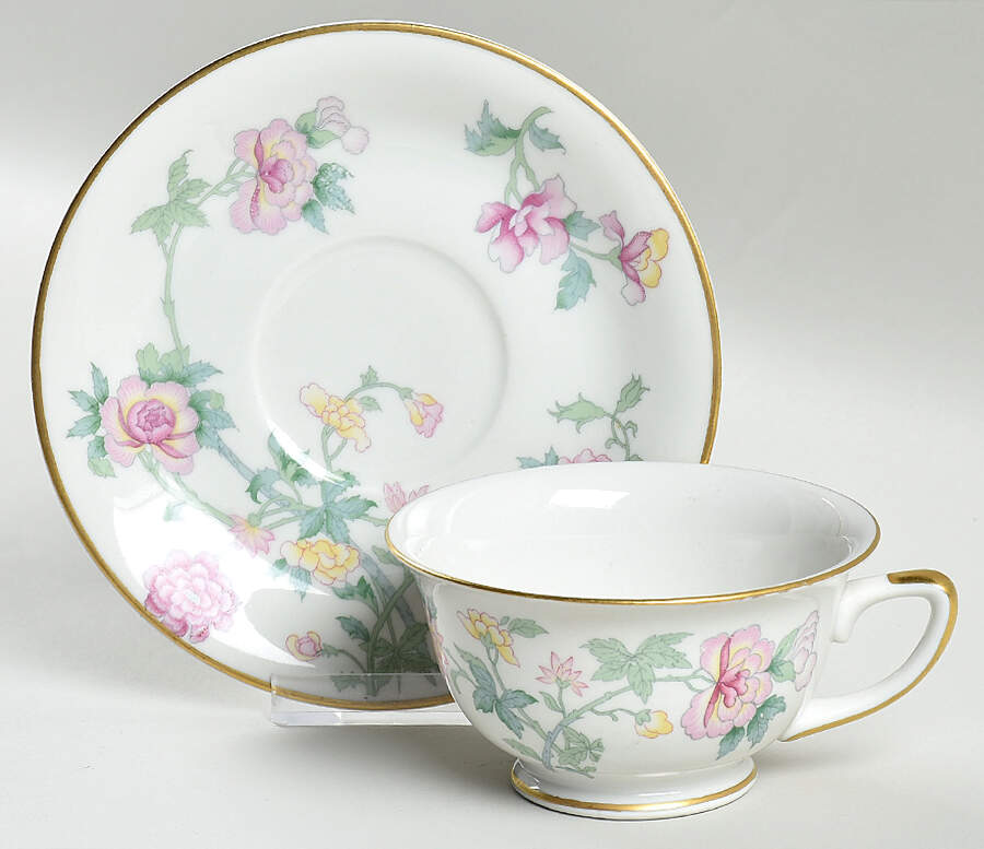 ROJ44 Footed Cup & Saucer Set by Royal Jackson-1