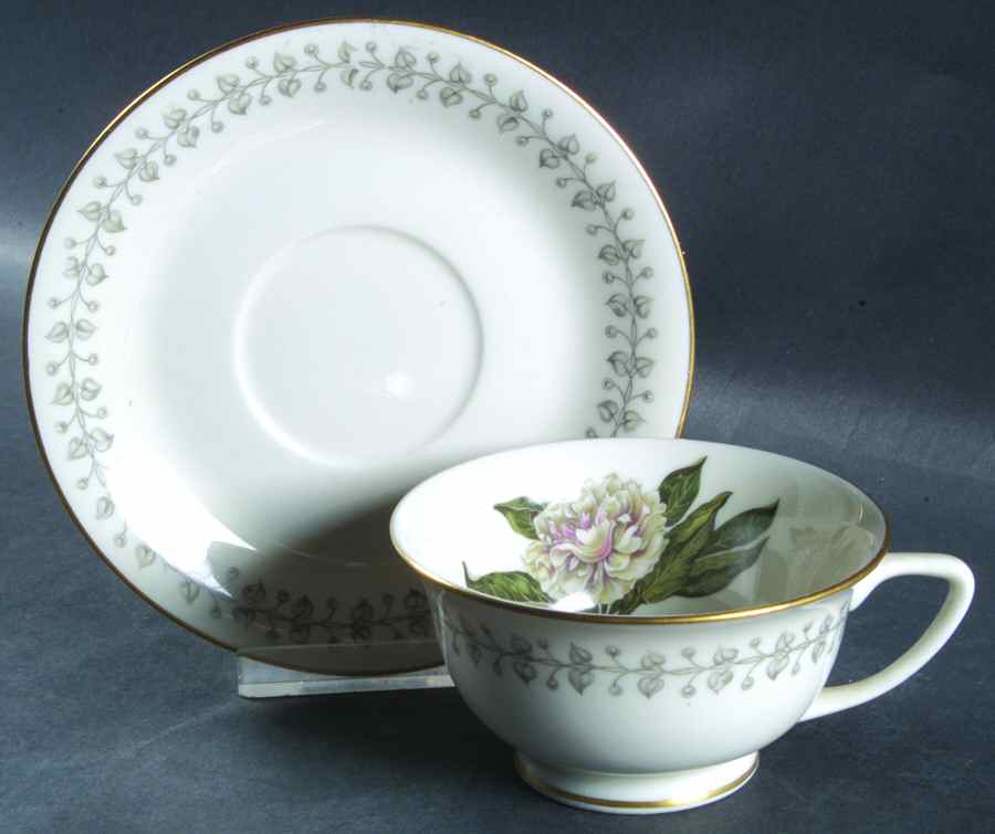 ROJ52 Footed Cup & Saucer Set by Royal Jackson-1
