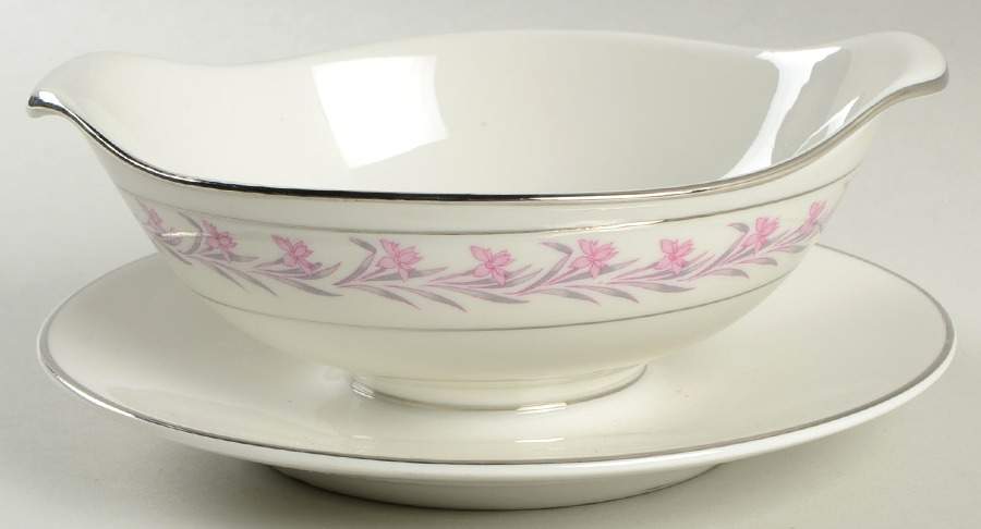 Romance Gravy Boat with Attached Underplate by Royal Jackson-1