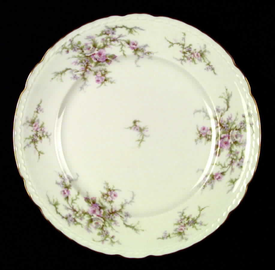Sandra (Gold Trim) Dinner Plate by Royal Jackson-1